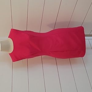FRENCH CONNECTION size 2 pink fitted mini dress